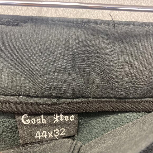 Gash Hao Fleece Lined Softshell Pants Mens 44x32 Black Snow Ski Reinforced Knees - Picture 5 of 16